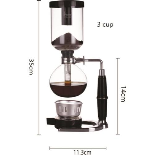 Сифон для кофе 3 чашки сифон для заваривания кофе